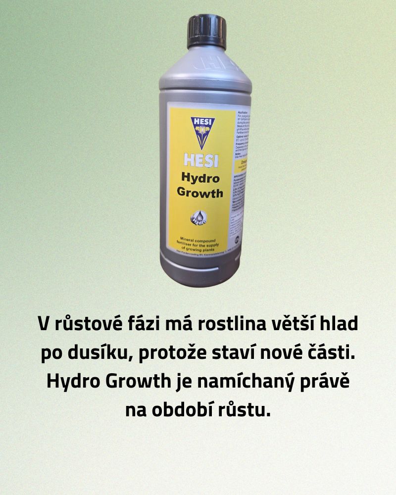 Hesi Hydroponické hnojivo pro mladé rostliny 1L- žluté
